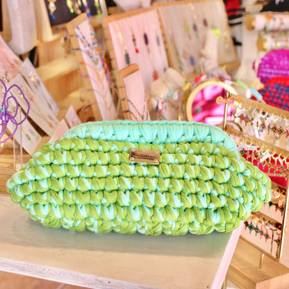 CLUTCH BAG MENTA BABY / KIWI