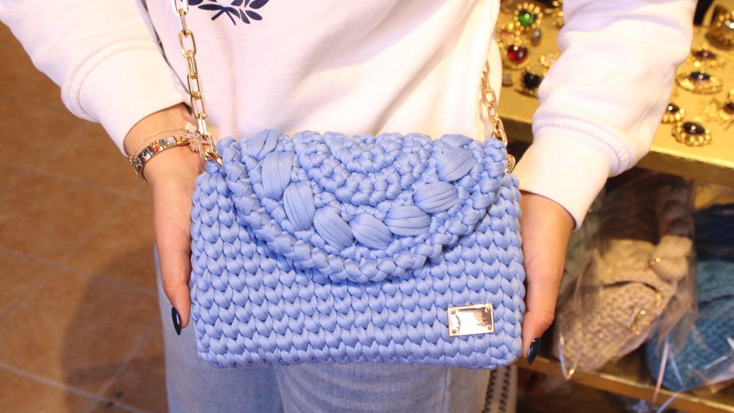 MODELO ALISSON AZUL FRANCÉS - (bolso de mano)