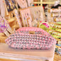 CLUTCH BAG GRIS PLATA / ROSA PASTEL