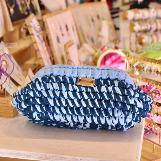 CLUTCH BAG AZUL CIELO / AZUL PETROLEO