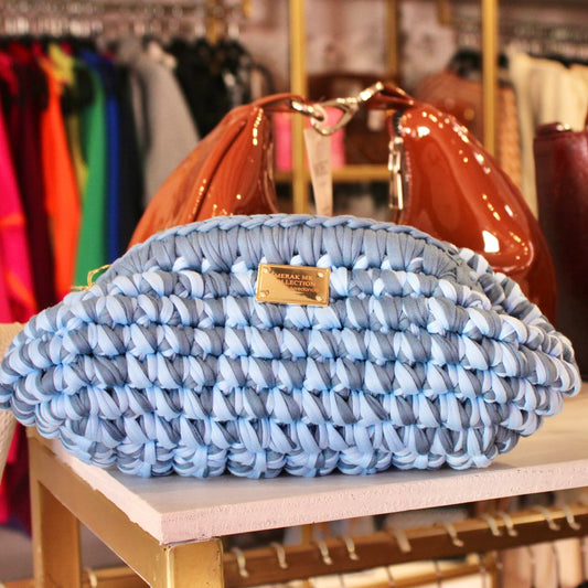 CLUTCH BAG AZUL PIZARRA / AZUL BABY
