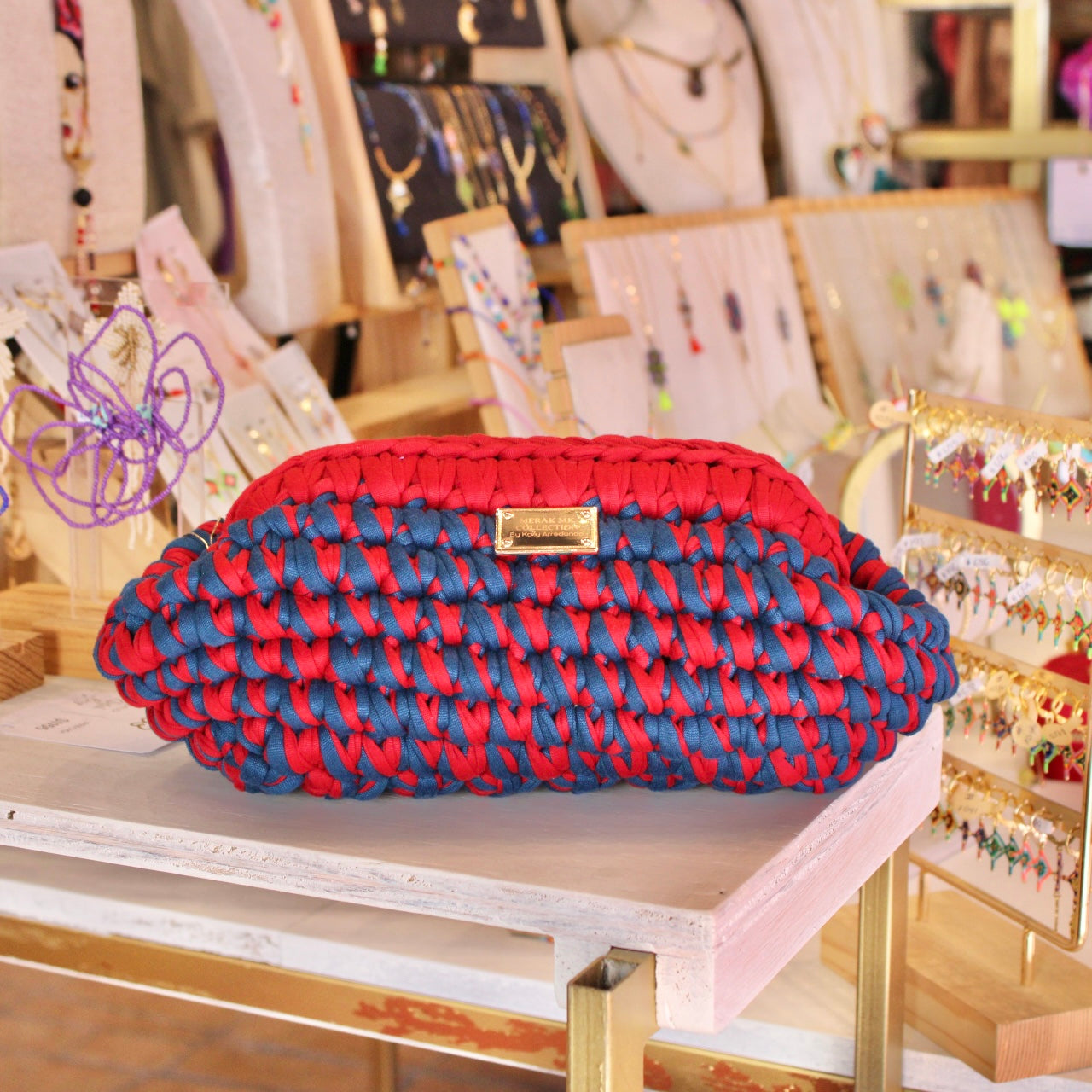 CLUTCH BAG GRANADA / AZUL PETROLEO