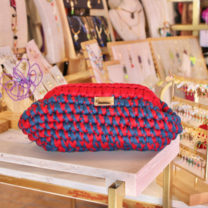 CLUTCH BAG GRANADA / AZUL PETROLEO