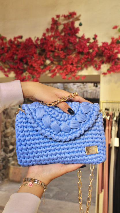 MODELO ALISSON AZUL FRANCÉS - (bolso de mano)