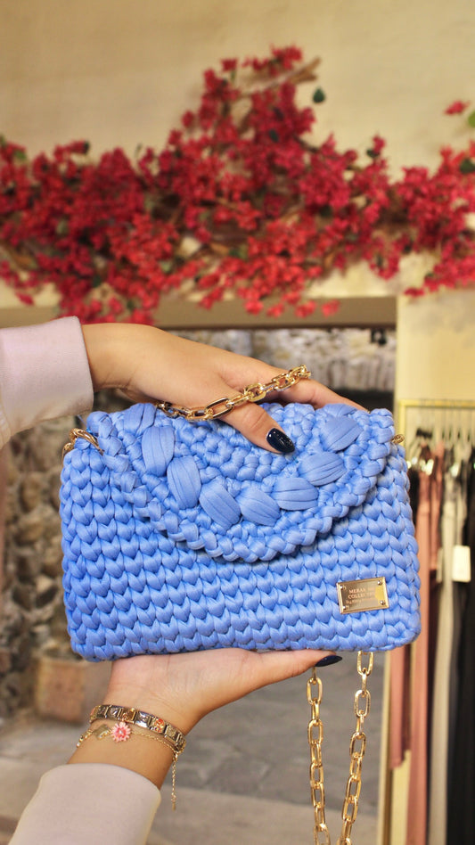 MODELO ALISSON AZUL FRANCÉS - (bolso de mano)